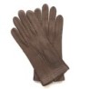 Gants en Cuir de Pécari Vison Patt Non Doublés .