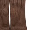 Gants en Cuir de Pécari Vison Patt Non Doublés .