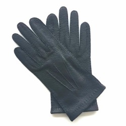 Gants en Cuir de Pécari Noirs Joseph Non Doublés.