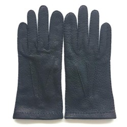 Gants en Cuir de Pécari Noirs Joseph Non Doublés.