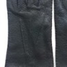 Gants en Cuir de Pécari Noirs Joseph Non Doublés.
