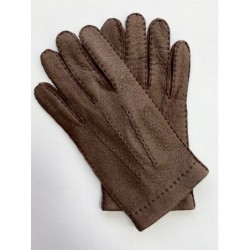 Gants en Cuir de Pécari Vison Joseph Non Doublés.