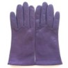 Gants en Cuir  d'Agneau Améthyste Carmelina Doublés Soie.