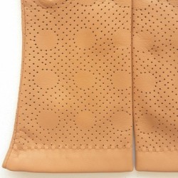 Gants en Cuir d'Agneau Biscuit Carmélina Doublés Soie.