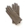 Gants en Cuir d'Agneau Putty Capucine Doublés Soie.