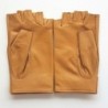 Mitaines en Cuir d'Agneau Cork Clair Pilote Non Doublées.