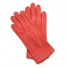 Leather Gloves of lamb vermilion "PATT".
