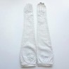 Gants en Cuir d'Agneau Blancs Inima Non Doublés.