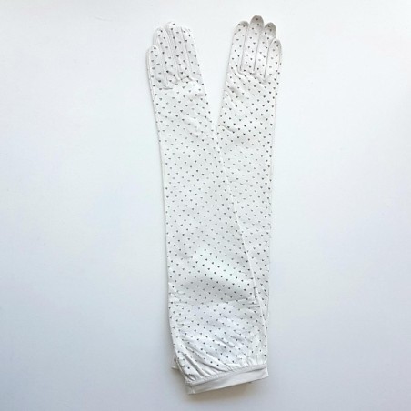 Gants en Cuir d'Agneau Blancs Inima Non Doublés.