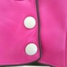 Gants en Cuir d'Agneau Hot Pink Noir Gris Jacinthe Doublés Soie