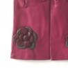 Gants en Cuir d'Agneau Hot Pink Cassis Charcoal Dhalia Doublés soie.