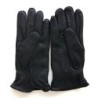 Gants en Cuir de Cerf Noirs Thadeï Doublure Cachemire.