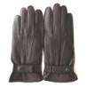 Gants en Cuir de Cerf Marrons Thadeï Doublure Cachemire.