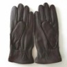Gants en Cuir de Cerf Marrons Thadeï Doublure Cachemire.
