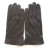 Gants en Cuir d'Agneau Marron Antonin Doublure Cachemire.
