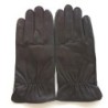 Gants en Cuir d'Agneau Marron Antonin Doublure Cachemire.