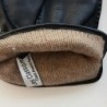 Gants en Cuir d'Agneau Noirs Basile Doublure Cachemire.