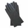 Gants en Cuir d'Agneau Noir Capucine Doublés Soie.