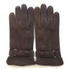 Gants en Cuir de Cerf Marron Blaise Doublure Soie.