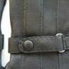 Gants en Cuir de Cerf Noir Blaise Doublure Soie.