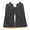 Gants en Cuir d'Agneau Marron Chocolat Peuplier Doublés Soie.