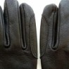 Gants en Cuir de Cerf Noirs Cavalier Non Doublés.