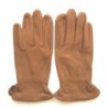 Gants en Cuir de Cerf Tobacco Cavalier Non Doublés.