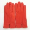 Gants en Cuir d'Agneau Capucine Cowboy Doublés Cachemire.