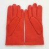 Gants en Cuir d'Agneau Capucine Cowboy Doublés Cachemire.