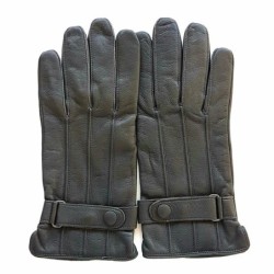 Gants en Cuir d'Agneau Gris Arthur Doublure Soie.