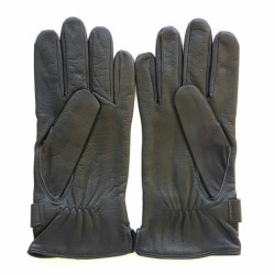 Gants en Cuir d'Agneau Gris Arthur Doublure Soie.
