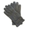 Gants en Cuir d'Agneau Gris Arthur Doublure Soie.