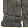 Gants en Cuir d'Agneau Gris Arthur Doublure Soie.