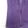Gants en Cuir d'Agneau Améthyste Capucine Doublés Soie.