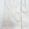 Gants en Cuir d'Agneau Blanc Henri Doublure Soie.