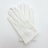 Gants en Cuir d'Agneau Blanc Henri Doublure Soie.