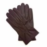 Gants en Cuir d'Agneau Bordeaux Henri Doublure Soie.