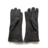 Gants en Cuir d'Agneau Lainé Gris Anastasia.