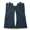 Gants en Cuir d'Agneau Lainé  Noirs  Anastasia.