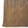 Gants en Cuir d'Agneau Argile Raphaël Doublure Soie.