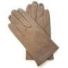 Gants en Cuir d'Agneau Argile Raphaël Doublure Soie.