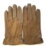 Gants en Cuir d'Agneau Terre de Sienne Antonin Doublure Soie.