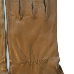 Gants en Cuir d'Agneau Terre de Sienne Antonin Doublure Soie.