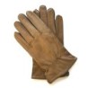 Gants en Cuir d'Agneau Terre de Sienne Antonin Doublure Soie.