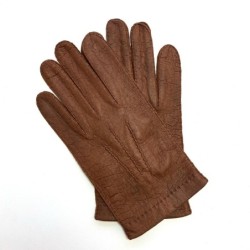 Gants en Cuir de Pécari Chocolat Joseph Non Doublés.
