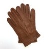 Gants en Cuir de Pécari Chocolat Joseph Non Doublés.