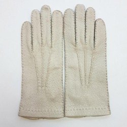 Gants en Cuir de Pécari Otmeal Patt Non Doublés.