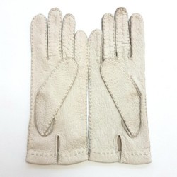 Gants en Cuir de Pécari Otmeal Patt Non Doublés.