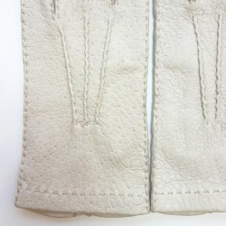 Gants en Cuir de Pécari Otmeal Patt Non Doublés.