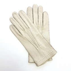 Gants en Cuir de Pécari Otmeal Patt Non Doublés.